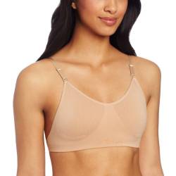 Capezio Damen Seamless Clear Back Bra BH, Undurchsichtige, Nude, XS von Capezio