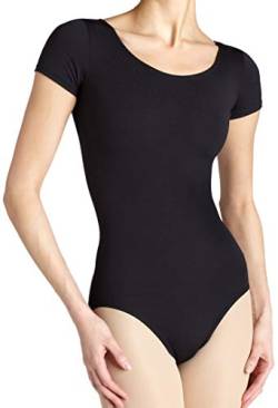 Capezio Damen Team-Basis, kurzärmelig - Schwarz - Small von Capezio