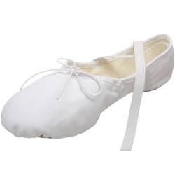 Capezio Men's Canvas Romeo Ballet Shoe, White, 14 W US von Capezio