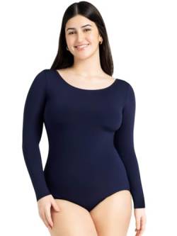 Capezio Womens Team Basics Adult Long Sleeve Leotard (TB135) -Navy -X-Large von Capezio