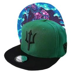 Capiche [99+ VARIATIONEN] Snapback Cap - Kappe - Baseball - Mütze - Herren - Dunkelgrün - Zeus - Griechischer Gott - Donner - Donner - Mythologisch - [Ancient Greek] Zeus von Capiche