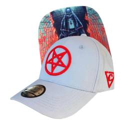 Capiche [99+ VARIATIONEN] Snapback Cap - Kappe - Baseball - Mütze - Herren - Grau - Verflucht - Nicht - Kirche - Gläubige - Eng - [Cursed] - Cursed Nun Curved von Capiche