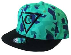 Capiche [99+ VARIATIONEN] Snapback Cap - Kappe - Baseball - Mütze - Herren - Grün - Tarn - Armee - Krieg - [CAMO] Green Polygon von Capiche