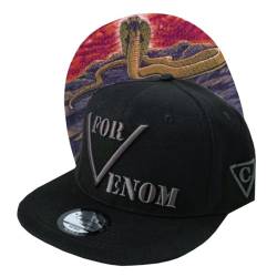 Capiche [99+ VARIATIONEN] Snapback Cap - Kappe - Baseball - Mütze - Herren - Schwarz - Cobra - Schlange - Dschungel - Tier - [Venom] The Cobra von Capiche