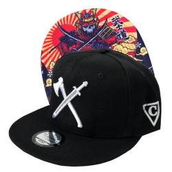 Capiche [99+ VARIATIONEN] Snapback Cap - Kappe - Baseball - Mütze - Herren - Schwarz - Samurai - Soldat - Asiaten - Japan - [Warrior] The Samurai von Capiche