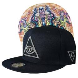 Capiche [99+ VARIATIONEN] Snapback Cap - Kappe - Baseball - Mütze - Herren - Schwarz - Telepathie - mental - übernatürlich - Paranormal - [Superpower] Telepathy von Capiche