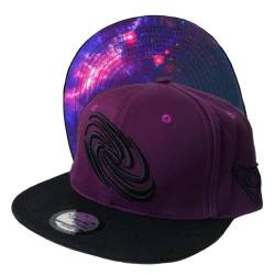 Capiche [99+ VARIATIONEN] Snapback Cap - Kappe - Baseball - Mütze - Herren - Violett - Universum - Sterne - Galaxy - Melkweg - [Galaxy] Purple Galaxy von Capiche