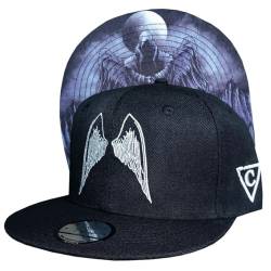 Capiche [99+ VARIATIONEN] Snapback Cap - Kappe - Baseball - Mütze - Kunst - Unisex - Schirm - Männer - Herren - Damen - Grim SB von Capiche