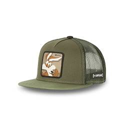 Cap Herren Looney Tunes, Tracker Kappe Herren, Empfindliche Haut, Khaki/Braun/Beige, Einheitsgröße von Capslab