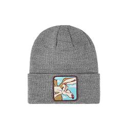 Capslab Looney Tunes Mütze für Damen und Herren, Koyote-Mütze, weich und warm, grau, Einheitsgröße von Capslab