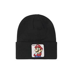 Capslab Mütze für Damen und Herren, Super Mario Bros, Mario-Mütze, weich und warm, Schwarz , Einheitsgröße von Capslab