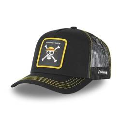 Capslab Strohhut Crew One Piece Schwarz Trucker Cap - One-Size von Capslab