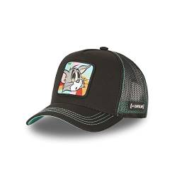 Capslab Tom Black Turquoise Tom and Jerry Trucker Cap - One-Size von Capslab