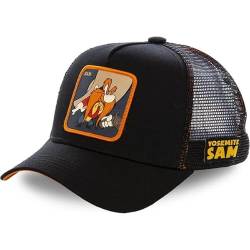Capslab Trucker Cap schwarz Sam Bigotes SAM1 Looney Tunes, Schwarz , Einheitsgröße-XL von Capslab