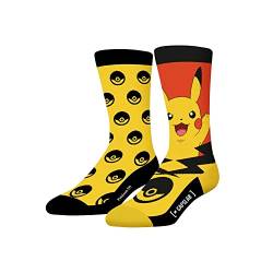 Sportsocken Herren Pokemon, Socken Herren, Pikachu, Anti-Reizung, Gelb Rot, 43/46 von Capslab