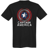 Captain America Flash Logo Herren T-Shirt schwarz von Captain America