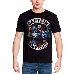 Captain America Herren T-Shirt Venomized Marvel Baumwolle schwarz - XXL von Captain America