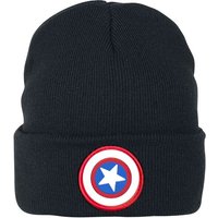 Captain America - Marvel Mütze - Logo - schwarz  - EMP exklusives Merchandise! von Captain America