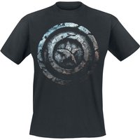 Captain America - Marvel T-Shirt - Stone Shield - S bis 4XL - für Männer - Größe XXL - schwarz  - EMP exklusives Merchandise! von Captain America