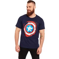 Marvel Captain America Sign T-Shirt navy von Captain America