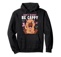 Capybara "Be Cappy" Women's and Girls Cute Capybara Pullover Hoodie von Capybara Gifts Shirts & Hoodies