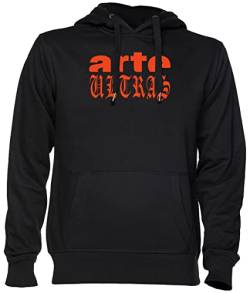 Capzy Arte Ultras - The Original Schwarz Kapuzenpullover Sweatshirt Unisex Herren Damen Black Unisex Hoodie von Capzy