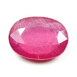 CaratYogi 12X10 MM Größe Echter Rubin Heilstein Rosa Farbe Ovale Form Facettierte Astrologische Lose Edelstein von CaratYogi