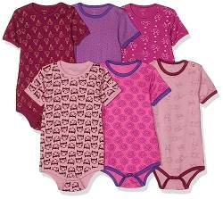 Care Baby Body Kurzarm, 6er Pack Light rose (550), 62 von Care