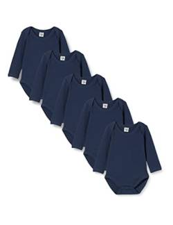 Care Baby Langarmbody aus gerippter Baumwolle, 5er Pack Dress Blues (772), 50 von Care