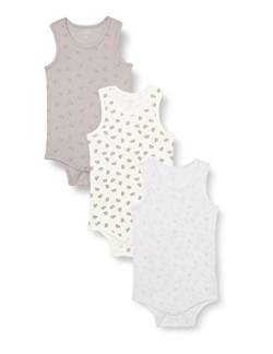 Care Body Baby Ärmellos, 3er Pack Marshmallow White (111), 56 von Care