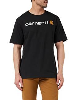 Carhartt, Herren, Lockeres, schweres, kurzärmliges T-Shirt mit Logo-Grafik, Schwarz, S von Carhartt
