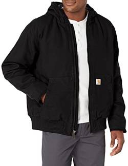 Carhartt, Herren, Weite, isolierte Freizeitjacke aus ausgewaschenem Segelleinen, Schwarz, M von Carhartt