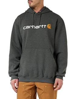 Carhartt, Herren, Weites, mittelschweres Sweatshirt mit Logo-Grafik, Anthrazit meliert, M von Carhartt