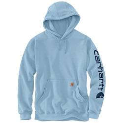 Carhartt, Herren, Weites, mittelschweres Sweatshirt mit Logo-Grafik auf dem Ärmel, Moonstone, M von Carhartt