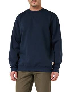 Carhartt, Herren, Weites, mittelschweres Sweatshirt mit Rundhalsausschnitt, Marineblau neu, S von Carhartt