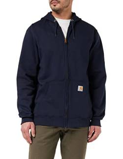 Carhartt, Herren, Weites, mittelschweres Sweatshirt mit durchgehendem Reißverschluss, Marineblau neu, XL von Carhartt