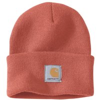 Carhartt Beanie Beanie Watch Hat Terracotta Carhartt-Etikett auf der Vorderseite von Carhartt