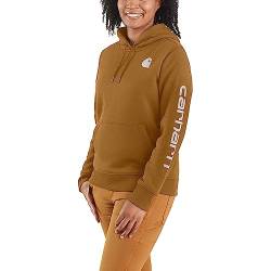 Carhartt Clarksburg Damen Pullover mit grafischen Ärmeln (normale und große Größen), Carhartt Braun, L von Carhartt