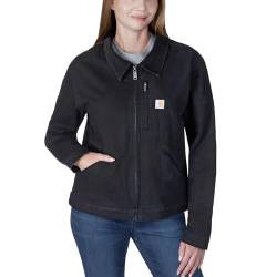 Carhartt Damen Arbeitsjacke Relaxed Fit Canvas Detroit, Farbe:black, Größe:XS von Carhartt