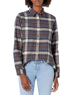 Carhartt Damen Hamilton Plaid Flannel Work Utility Button Down Shirt, Twilight, S von Carhartt