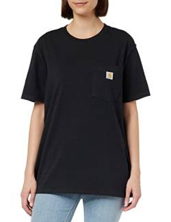 Carhartt Damen K87 Loose Fit, kurzärmliges Pocket T-Shirt, Schwarz, L von Carhartt