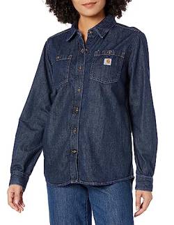 Carhartt Damen Lockere Passform, Langärmeliges Denim-Hemd, Zion L von Carhartt