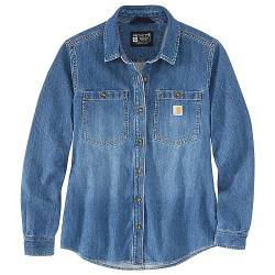 Carhartt Damen-Overshirt, lockere Passform, mittelschwer, Denim, Voyageur, XX-Large von Carhartt