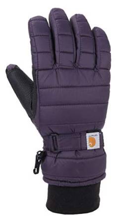 Carhartt Damen Quilts Isolierter atmungsaktiver Handschuh mit wasserdichtem Feuchtigkeitseinsatz, Nightshade, Medium von Carhartt