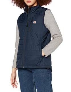 Carhartt Damen Rain Defender® Nylon-isolierte Weste mit Stehkragen, Marineblau, M von Carhartt