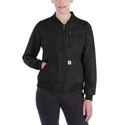 Carhartt Damen Rugged Flex® Relaxed Fit Canvas-Jacke, Schwarz, L von Carhartt