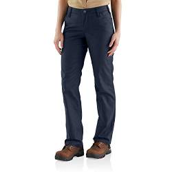 Carhartt Damen Rugged Professional™-Serie Rugged Flex® Loose Fit Canvas-Arbeitshose, Marineblau, W10 von Carhartt