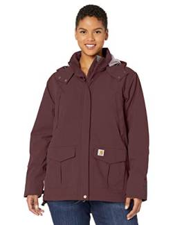 Carhartt Damen Storm Defender Relaxed Fit Heavyweight Shoreline Jacket, Rot, L EU von Carhartt