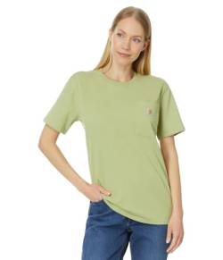 Carhartt Damen T-Shirt Loose Fit Heavyweight Short-Sleeve Pocket, Farbe:Dried Clay, Größe:L von Carhartt