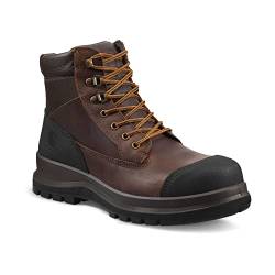 Carhartt Herren Detroit Rugged Flex® 15 cm hoher S3-Sicherheitsstiefel, Dunkelbraun, 39 von Carhartt